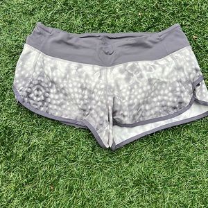 Lululemon running shorts, size 6 color gray
